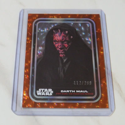 Star Wars Flagship Darth Maul Numbered Collectors Topps Card # 112/299 💥💥💥 - Image 1 of 4