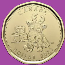 New: 2023 Canada New Baby One Dollar Loonie. Mint UNC. $1 Loon Coin
