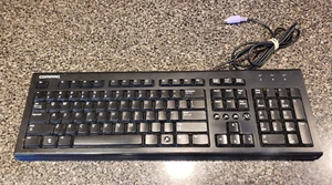 Compaq PS/2 Black 104-KEY Keyboard Model Number: PR1101 Part Number: Very Good - Picture 1 of 9