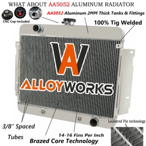 4 Row Aluminum Radiator Fit 1969-1970 Chevrolet/Impala/Bel Air/Caprice/Kingswood - Picture 1 of 12