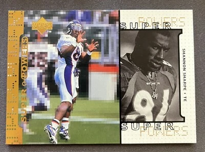 1998 Upper Deck Super Powers Shannon Sharpe Denver Broncos #S14 Football HOF - Image 1 of 2