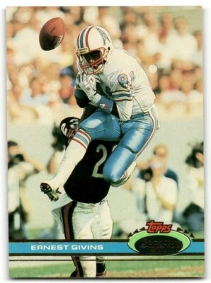 1991 Stadium Club Ernest Givins #389 Houston Oilers - Image 1 of 2