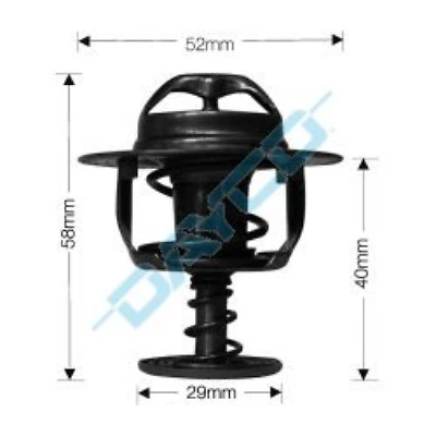 THERMOSTAT & GASKET FITS MAZDA RX8 WITH 1.3L ROTARY 2003-2012 - Image 1 of 2
