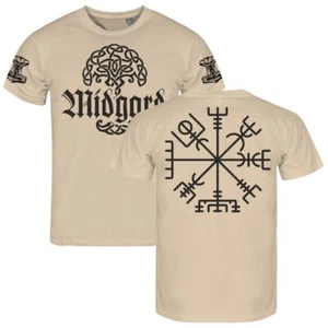 Herren T-Shirt Midgard Vegvisir nordischer Kompass vikings wikinger nordmänner - Bild 1 von 19