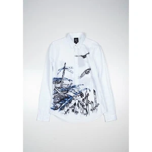 Nueva Camisa Alexander Mcqueen Hombre con Estampado Talla ITA48/Mediana, S1271 - Imagen 1 de 9