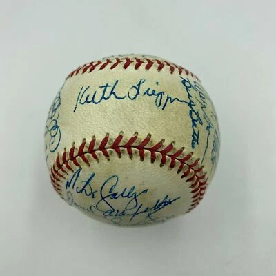 Mark Mcgwire Pre Rookie 1986 Tacoma Tigers Minor League Team Signed Baseball JSA - Image 1 of 4