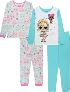 L.O.L. Surprise! Girls' Snug Fit Cotton Pajamas Diva heart Size 4, 6, 8, 10 - Picture 1 of 1