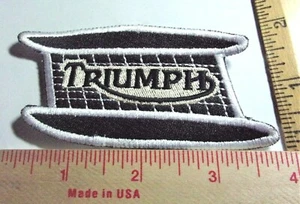 Triumph tank badge patch vintage collectible old British motorcycle memorabilia - Picture 1 of 1