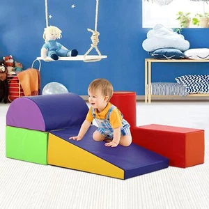 5-Piece Kids Foam Blocks Set Indoor Toddler Baby Soft and Safe Climbing Toys - Picture 1 of 12