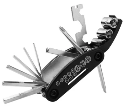 Fahrrad Reparatur Multitool Werkzeug Funktionswerkzeug E-Bike Wohnmobil 16in1 - Bild 1 von 4