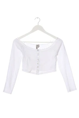 ASOS Camisa recortada Mujeres Camisa Talla EU 38 blanco look casual - Imagen 1 de 4
