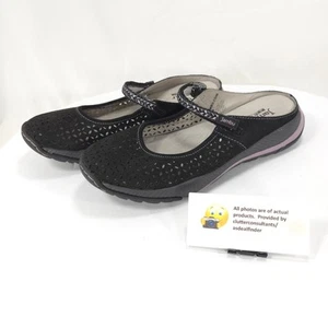 Jambu Bailey Leather Mary Jane Mule Womens Size 8 WJ17BA101 Black - Picture 1 of 9