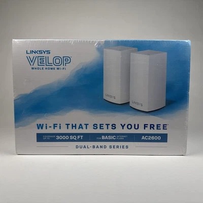 Linksys Velop Whole Home WiFi Dual Band Mesh AC2600 WHW0102 - NEW - Image 1 of 4