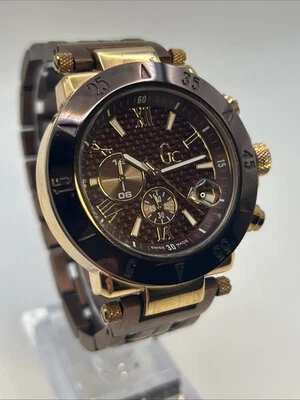 Guess Collection GC Watch 100M Date Time Swiss Made Fresh Batteries 48mm - Image 1 of 4