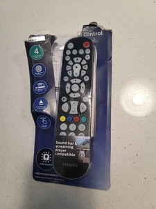 Philips SRP9348D/27 Universal Remote Control 4-Device Backlit Black - Picture 1 of 2
