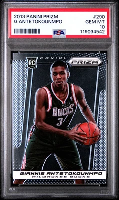 Баксы Giannis Antetokounmpo 2013–14 Panini Prizm No290 дебютант RC PSA10 GEM MT - Изображение 1 из 2