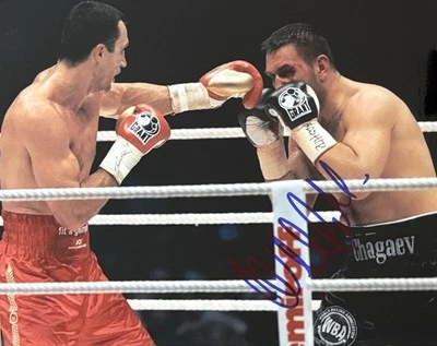 Wladimir Klitschko signiert Box Olympia Foto Unterschrift Autogramm signed (40) - Bild 1 von 3
