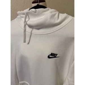 Nike Embroidered Check XL White Hoodie Closet Staple Basics - Picture 1 of 5