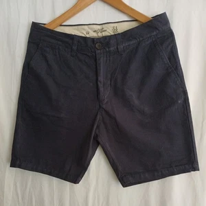 Men's H&M Navy Blue Classic Zip Pockets Chino Summer Shorts Size 30 - Picture 1 of 4