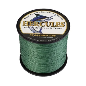 Línea de pesca trenzada verde HERCULES 300M 90LB 4 hilos - Imagen 1 de 3