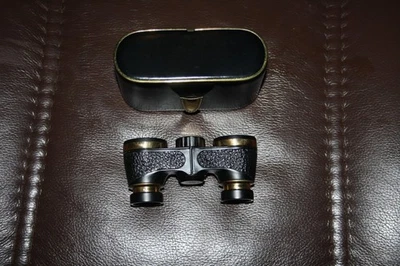 Opernglas Theaterglas von Hertel und Reuss mit Lederetui - Bild 1 von 3