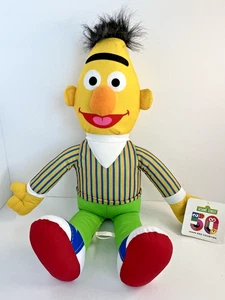 Sesame Street Bert 50 anni e il conteggio grande bambola di peluche giocattolo 2019 25" nuova con etichetta - Foto 1 di 9