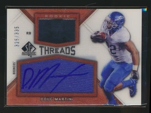 2012 SP AUTHENTIC THREADS /335 JERSEY AUTO DOUG MARTIN BOISE ST - Picture 1 of 1
