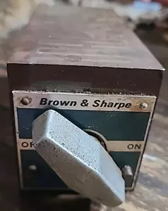 Vintage Brown & Sharpe rechteckiges Magnetblockfutter Maschinist Werkzeug - Bild 1 von 6