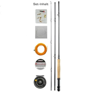 Jenzi Fliegenfischen komplett Angelcombo Set – Rute & Rolle & Schnur & Zubehör - Bild 1 von 2