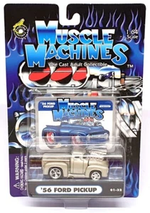 Muscle Machines 1/64 Scale 71151 01-32 - 1956 Ford Pick-Up Truck - Grey - Picture 1 of 5