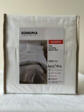 Sonoma Goods for Life, Brrr Pro Cooling 300 Thread Count White Sheet Set