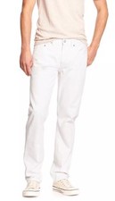 Banana Republic Men's New Off White.Size 35X32.Premium Slim Fit Jeans Denim $90