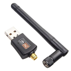 600Mbps Dual Band 2.4/5GHz Wireless Internet USB WiFi Network Antenna Adapter - Picture 1 of 5
