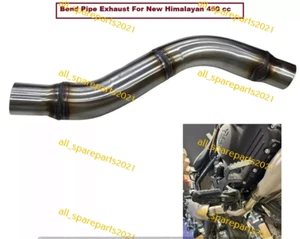 Silencer BEND PIPE Better Sound Steel Fit For Royal Enfield New Himalayan 450 - Picture 1 of 9