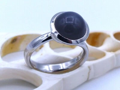 Tamara Comolli Mondstein Ring in 750 Weißgold; RG:57 - Bild 1 von 4