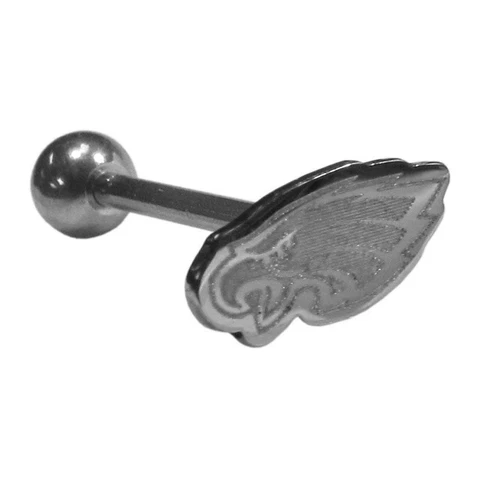 Philadelphia Eagles Stainless Steel Barbell Tongue Ring (Logo) NFL Football Cover