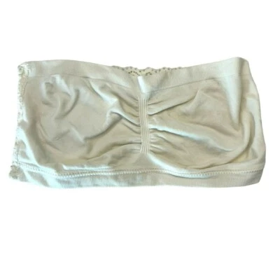Bandeau trasero de encaje sin tirantes Coobie Intimates para mujer en marfil OS Foto 1 de 3