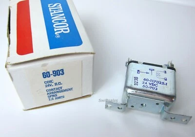 Stancor 60-903 - SPST NO 7.5A Power Relay / Contactor 24V DC Coil - New In Box - Image 1 of 4