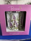 Lavender And Bee Candle Pink Ribbon 