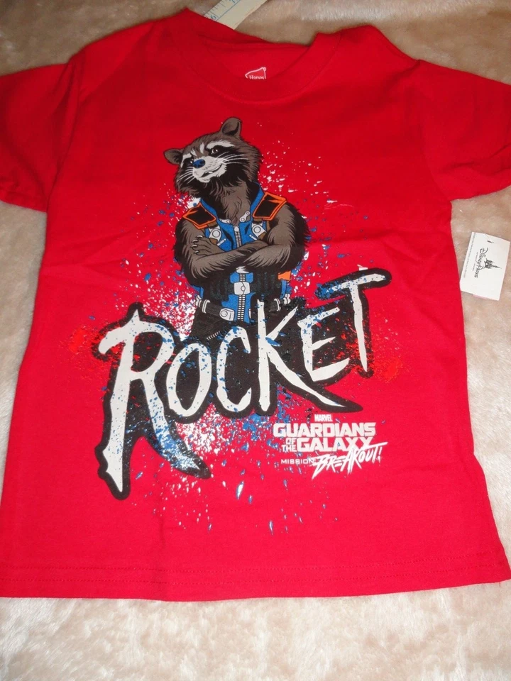 Camiseta Juvenil XL ~ Rocket ~ Guardianes de la Galaxia Roja Parques Disney Foto 1 de 1