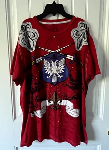 Attitude Gold Men's Red Graphic T- Shirt Size XL - Picture 1 of 5
