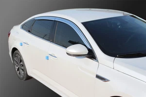 SAFE Chrome Weather shields 4pcs for 2016 ~ 2018 Renault Talisman 4dr Sedan - Picture 1 of 10