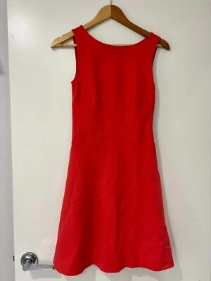 PRADA Sleeveless Knee Length Sheath Dress Red Size 40 - Image 1 of 4