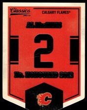 2012-13 Panini Classics Signatures Banner Numbers AL MACINNIS Calgary Flames