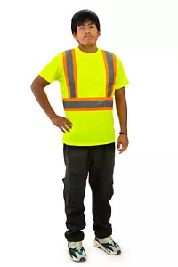 North 15 High Vis Kontrast fluoreszierendes Langarm-T-Shirt, ASNI Klasse 3, M-5XL - Bild 1 von 19