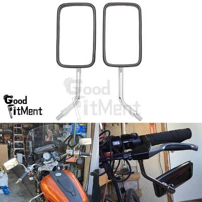 Espejos retrovisores cromados para motocicleta Yamaha YDT1 XT750 XT600 XT550 XT350 XS850 Foto 1 de 4