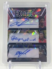 2023 Leaf Exotic Rookie Griffin/Howard/London Crystal Parrot Triple Auto 1/1