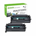 Aztech 26A (Cf226a) Black Compatible Toner Cartridge - 2 Pack