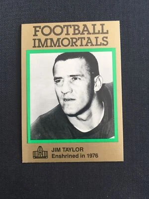1984 Football Immortals # 113 Jim Taylor - Image 1 of 2