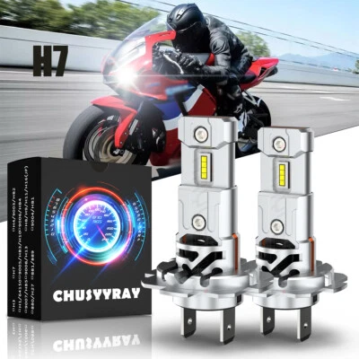 PARA 2006 2007 Suzuki GSXR600 GSXR750 2X H7 Moto 6000K Faros LED Bombillas Foto 1 de 4